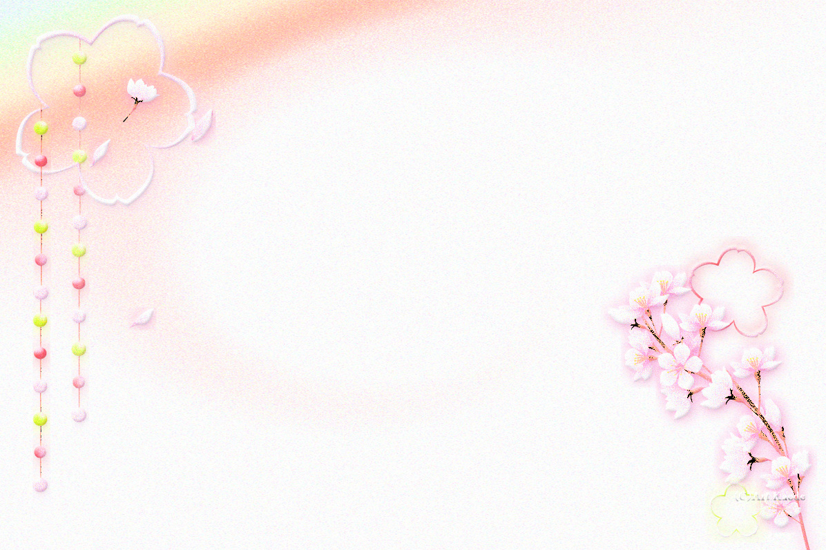 春 桜の花 転居のハガキ ハガキテンプレートart Kaede花通信