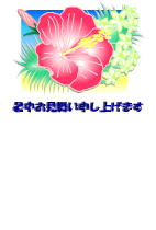 ピンクのハイビスカス