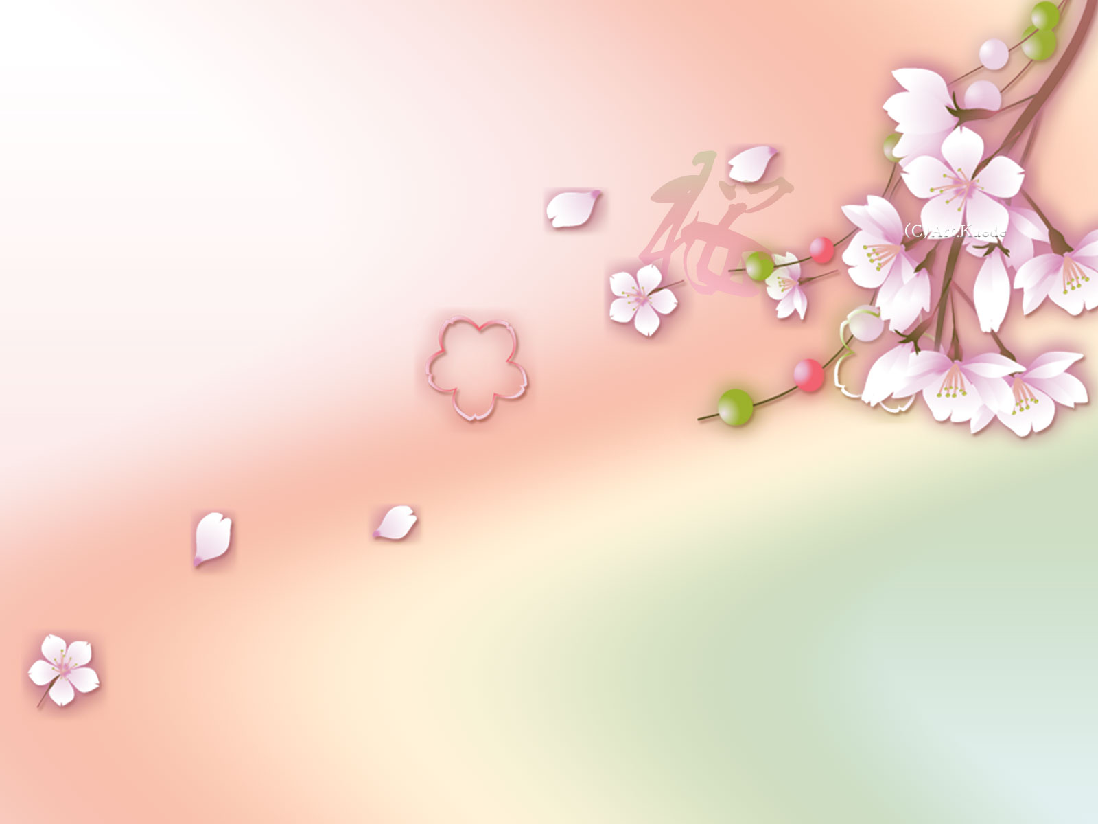 桜の花 デスクトップ壁紙art Jdt