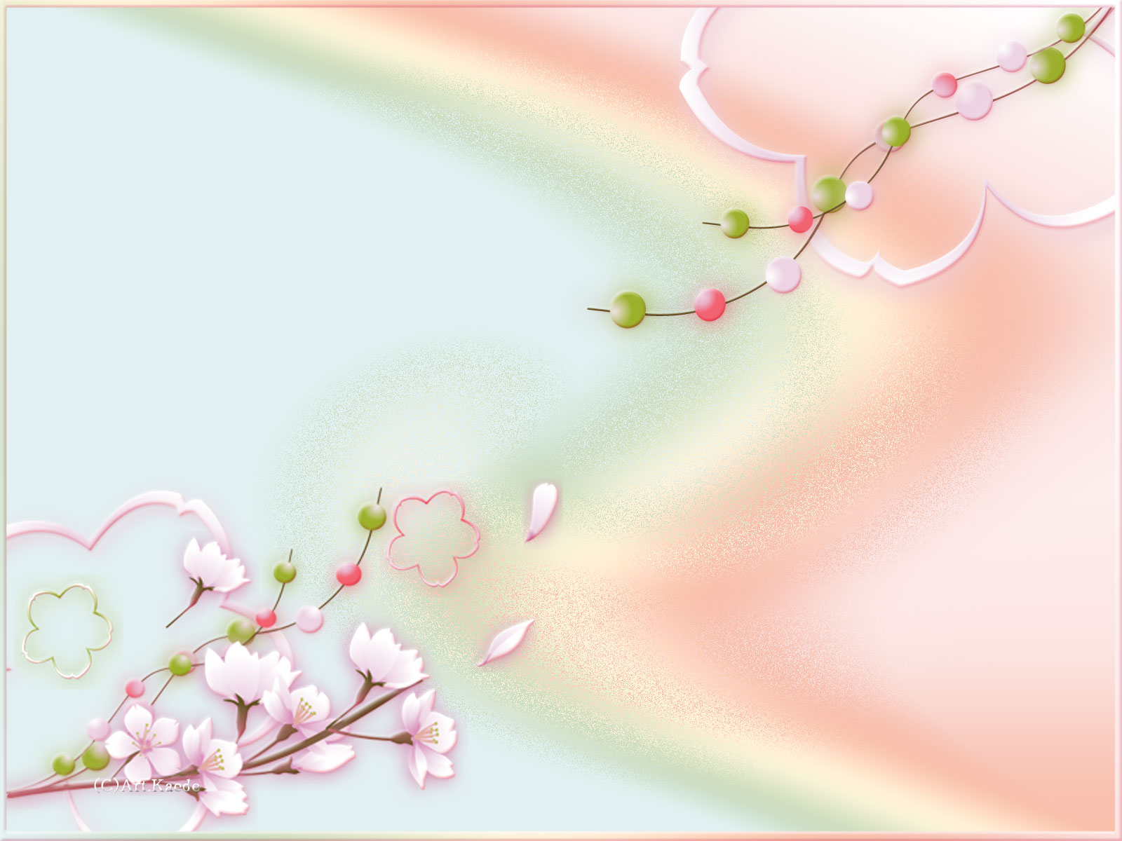 桜の花 デスクトップ壁紙art Jdt