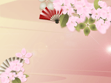 桜と扇子