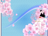 桜のイラストのデスクトップ壁紙