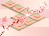 桃の花のイラスト、デスクトップ壁紙